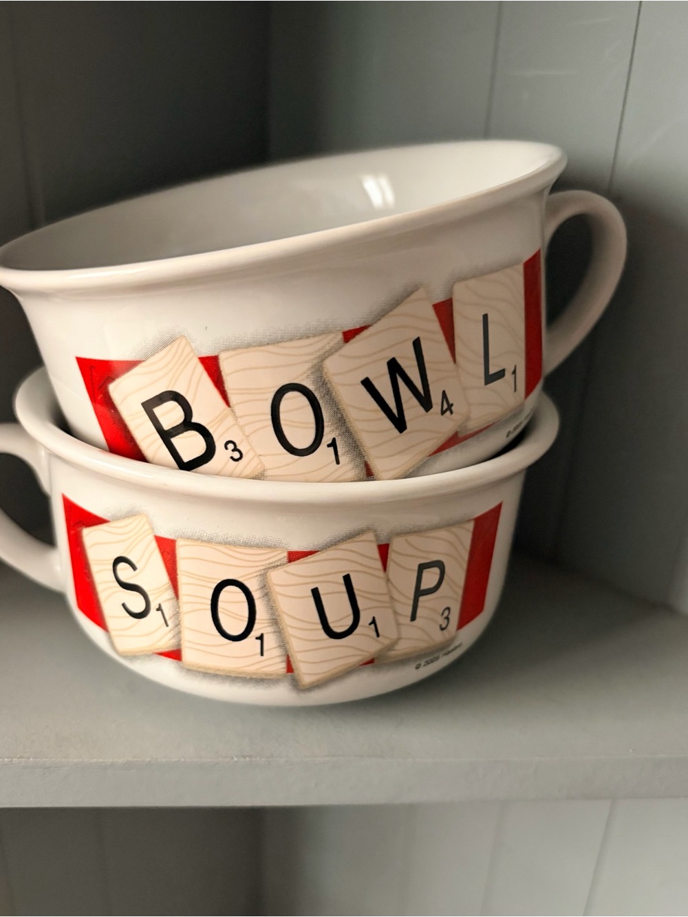 Hasbro Scrabble Soup Bowls